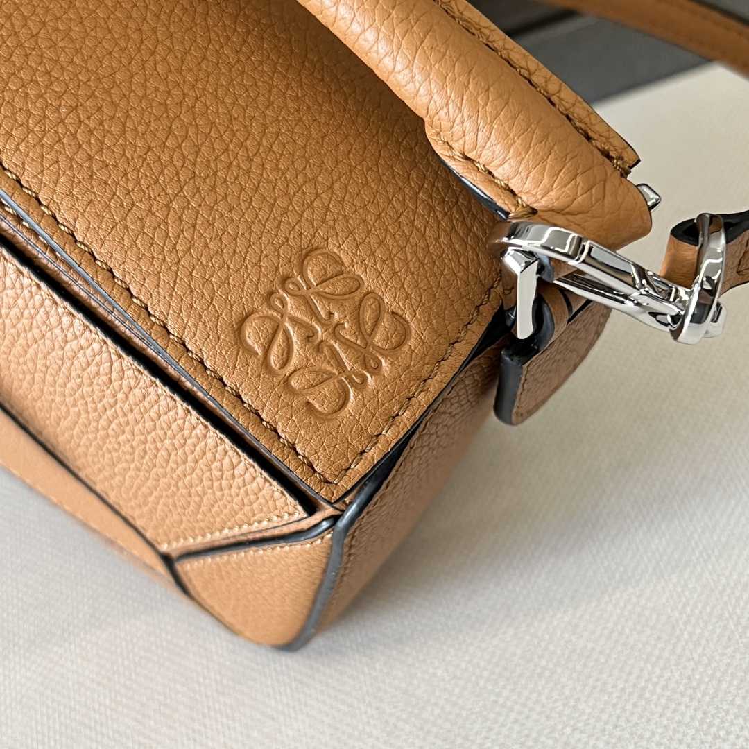 Loewe Mini Puzzle Bag In Soft Grained Calfskin - DopestKickz