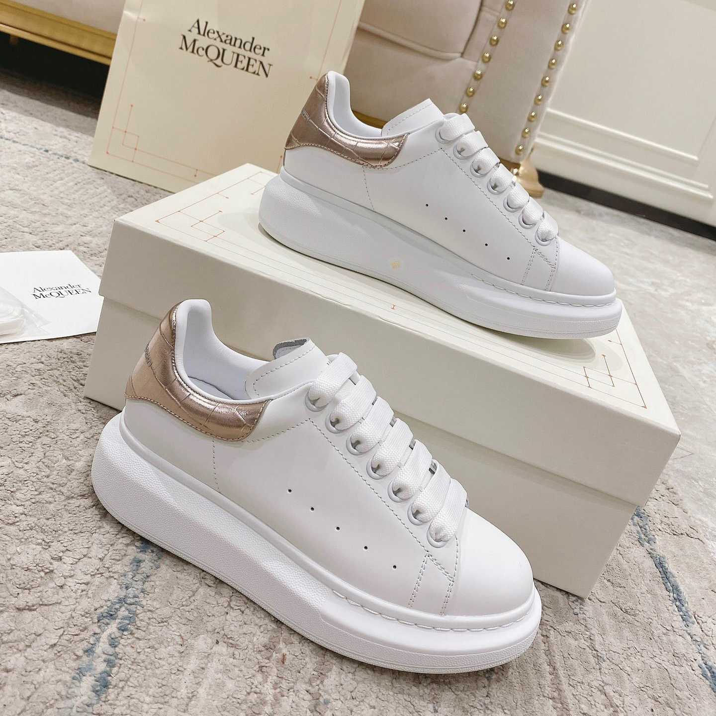 Alexander Mqueen Oversized Sneaker In White - DopestKickz
