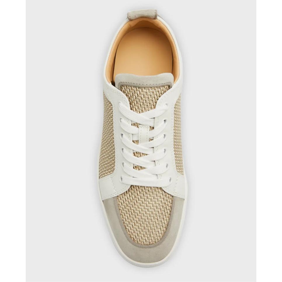 Christian Louboutin Rantulow Red Sole Leather Low-Top Sneakers  - DopestKickz