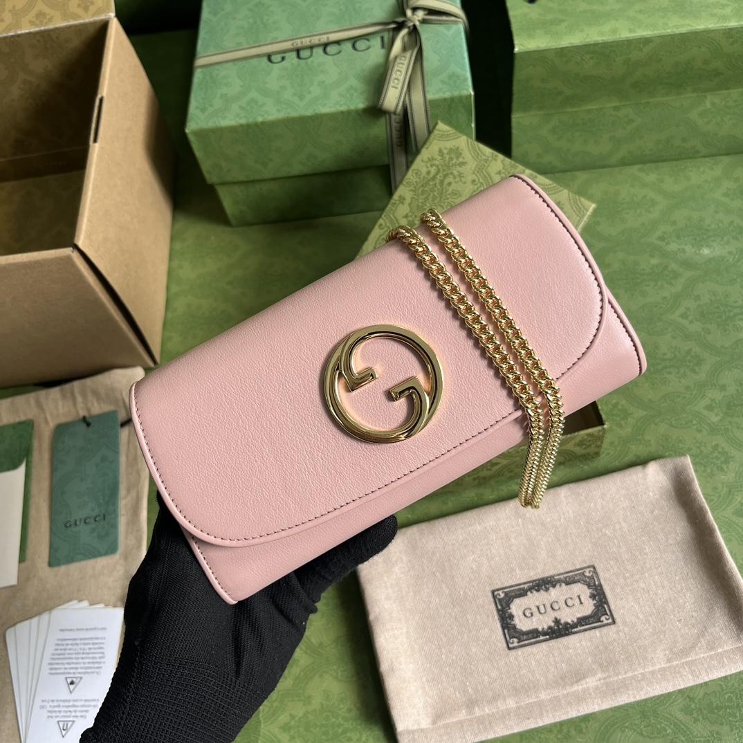 Gucci Blondie Continental Chain Wallet(21x10.5cm) - DopestKickz