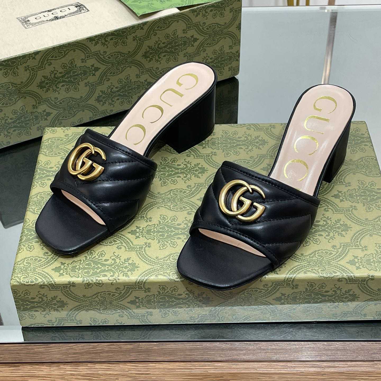 Gucci Women's Double G Slide Sandal - DopestKickz
