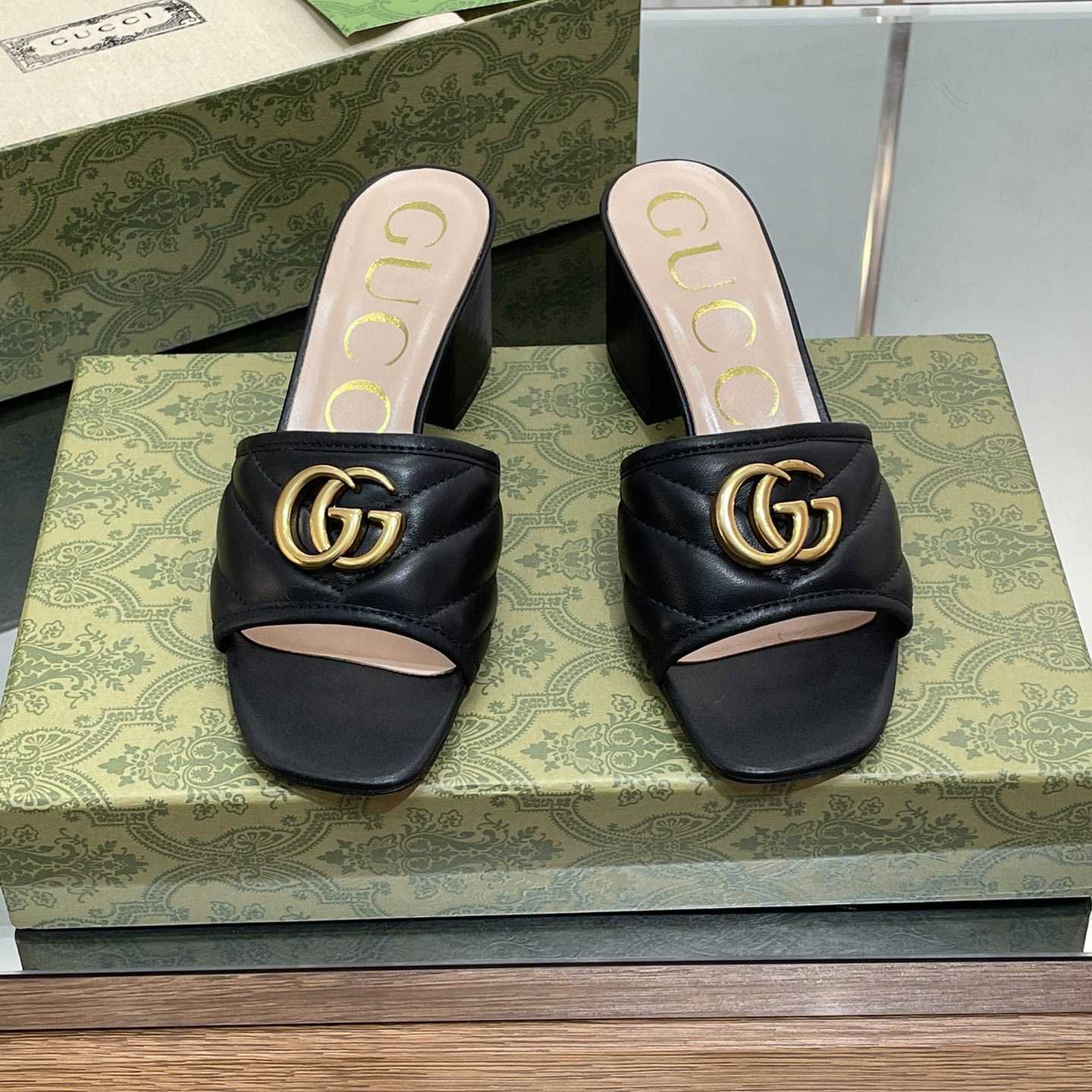 Gucci Women's Double G Slide Sandal - DopestKickz