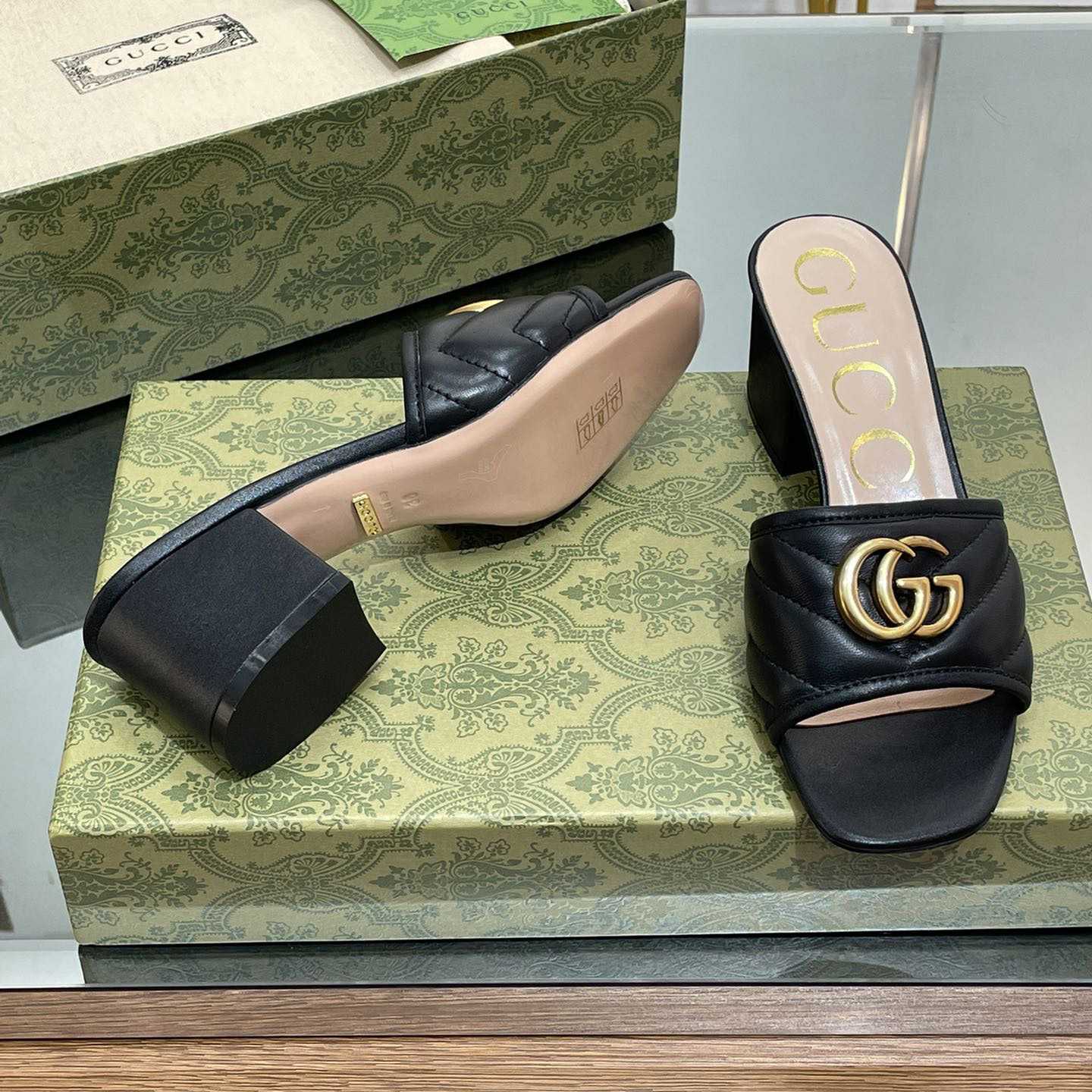Gucci Women's Double G Slide Sandal - DopestKickz