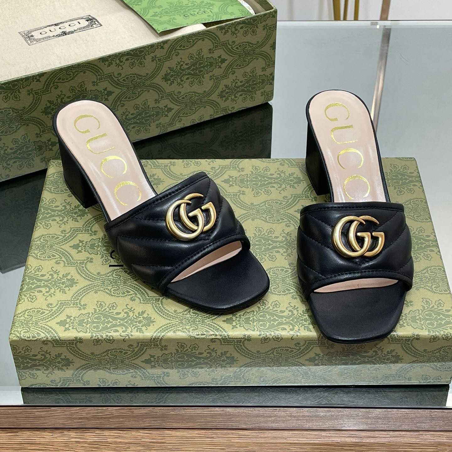 Gucci Women's Double G Slide Sandal - DopestKickz