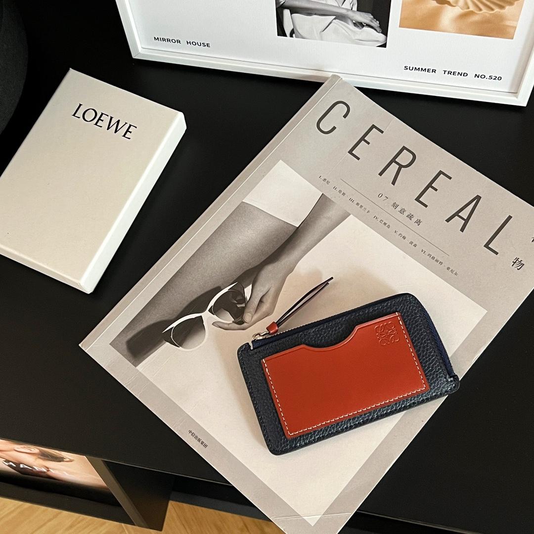 Loewe Coin Cardholder In Soft Grained Calfskin - DopestKickz