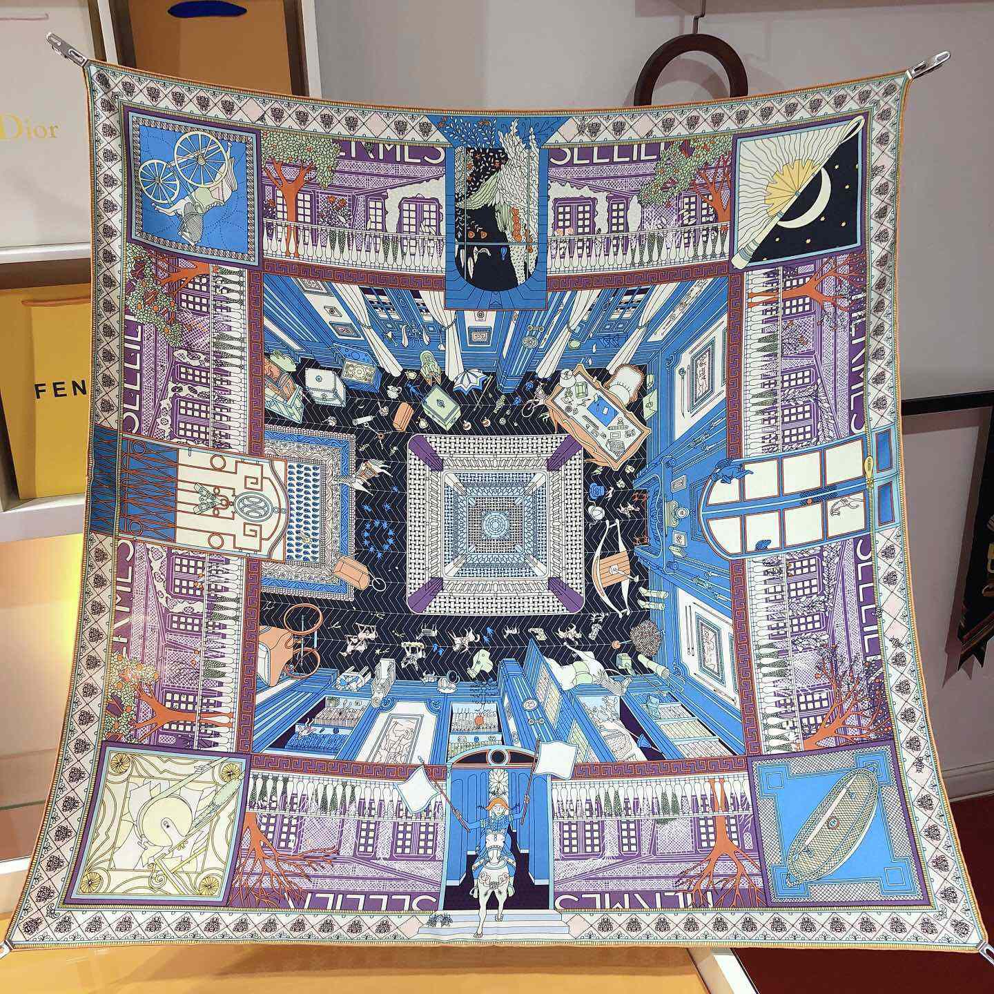Hermes Objets De Curiosite Scarf 90 - DopestKickz