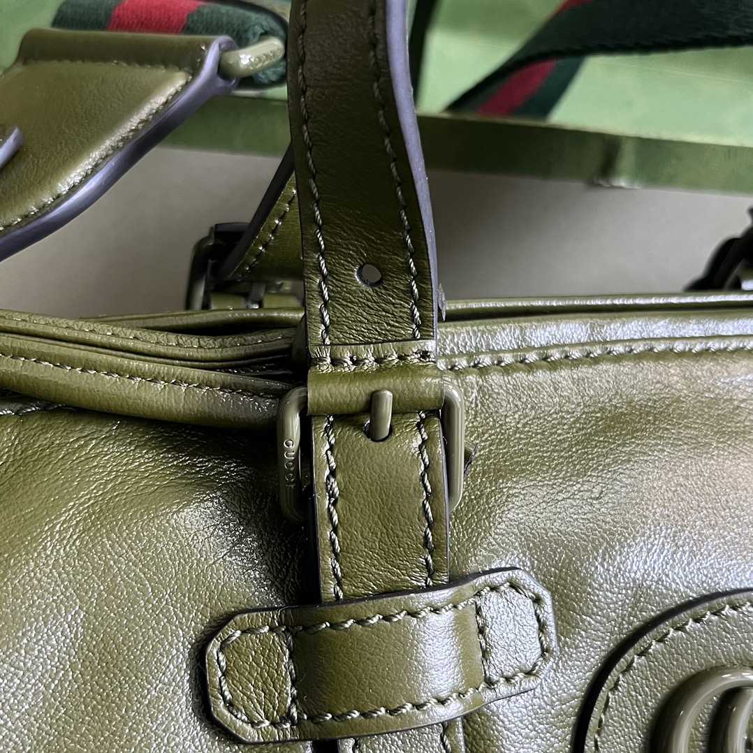 Gucci Small Duffle Bag With Tonal Double G(28.5-16-16cm) - DopestKickz