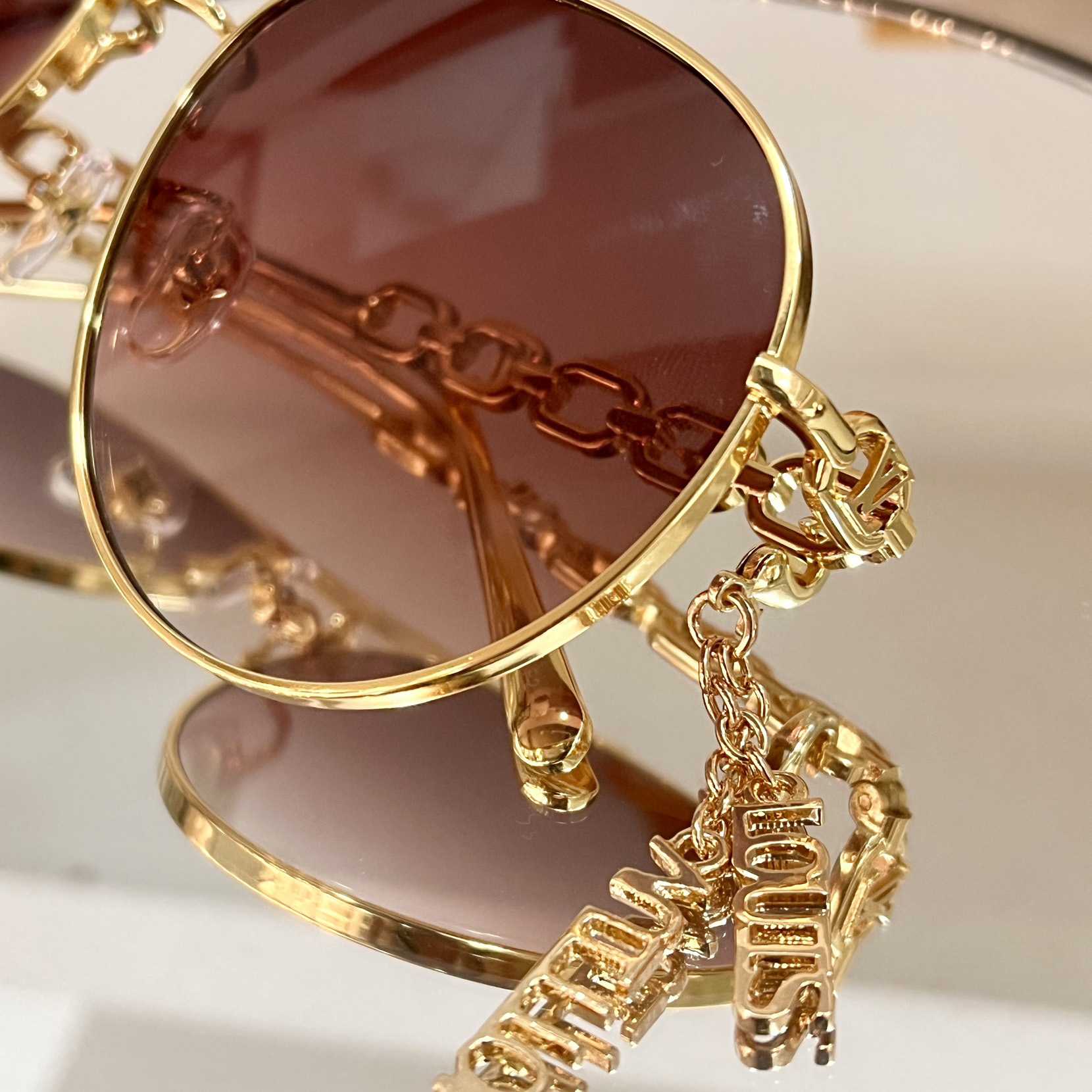 Louis Vuitton My LV Chain Pilot Sunglasses  Z1648W - DopestKickz