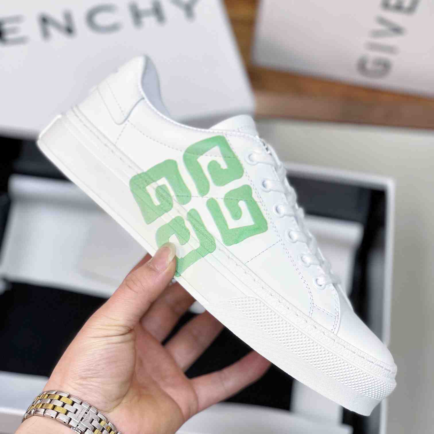 Givenchy City Sport Sneakers In Leather - DopestKickz