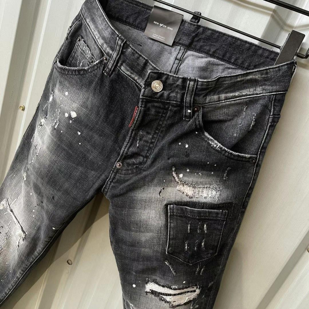 Dsquared2  Mid Wash Distressed Jeans   9136 - DopestKickz