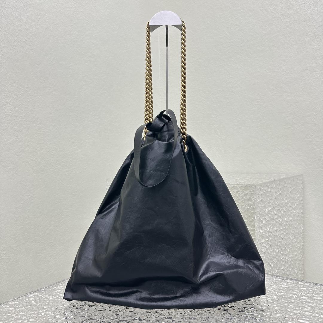 Balenciaga Women's Crush Medium Tote Bag In Black - DopestKickz