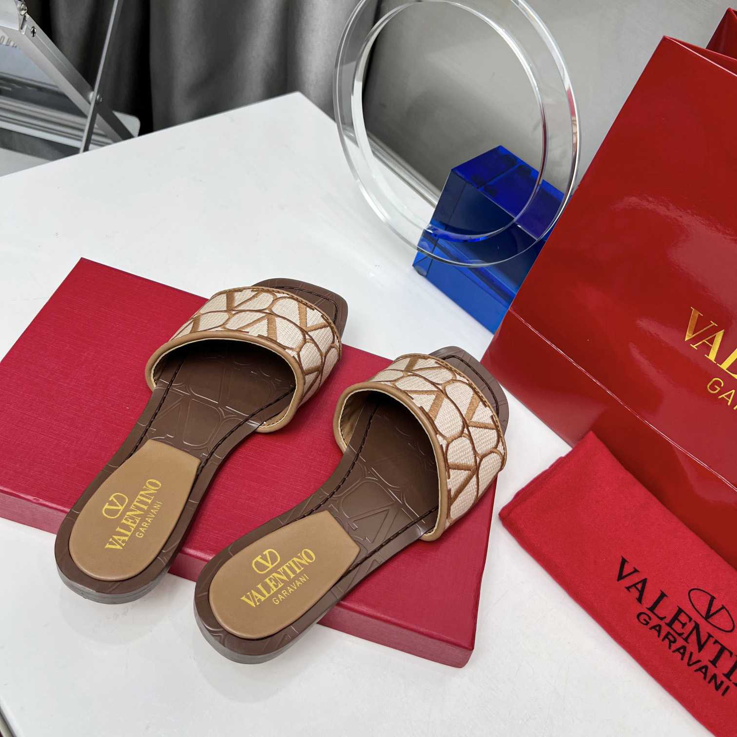 Valenti Toile Iconographe Slide Sandal  - DopestKickz