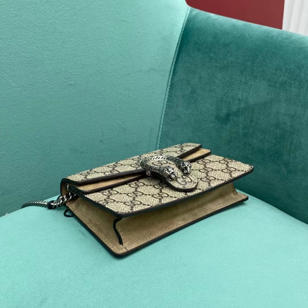 Gucci Dionysus GG Supreme Super Mini Bag(16.5-10-4cm)   476432 - DopestKickz