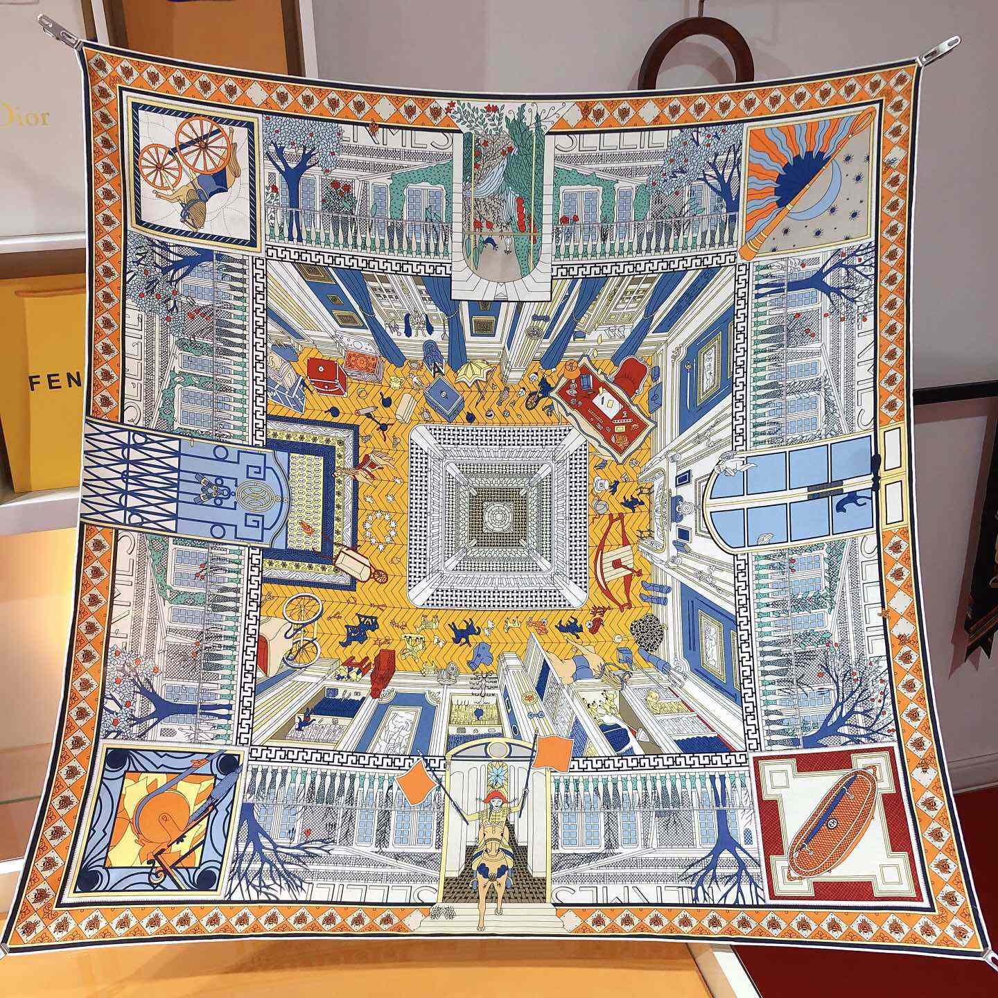Hermes Objets De Curiosite Scarf 90 - DopestKickz