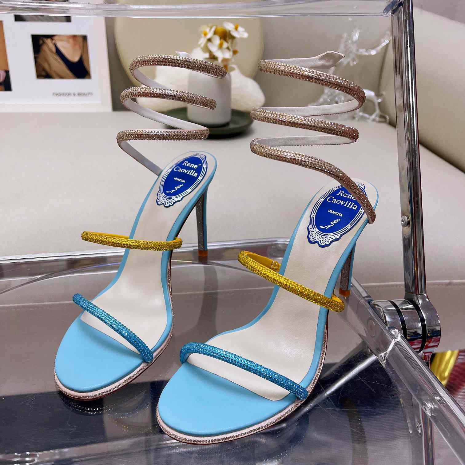 Rene Caovilla Cleo Crystal Sandal - DopestKickz