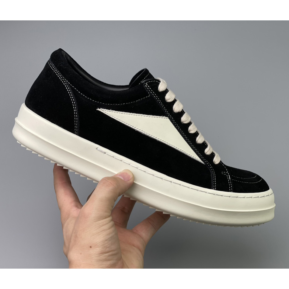 Rick Owens Vintage Suede Low-Top Sneakers - DopestKickz