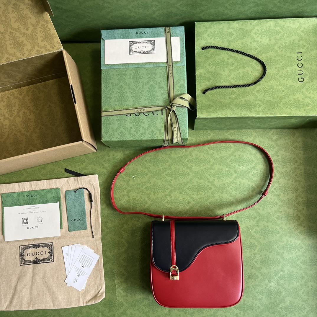 Gucci Equestrian Inspired Shoulder Bag(21-20-7cm)   - DopestKickz
