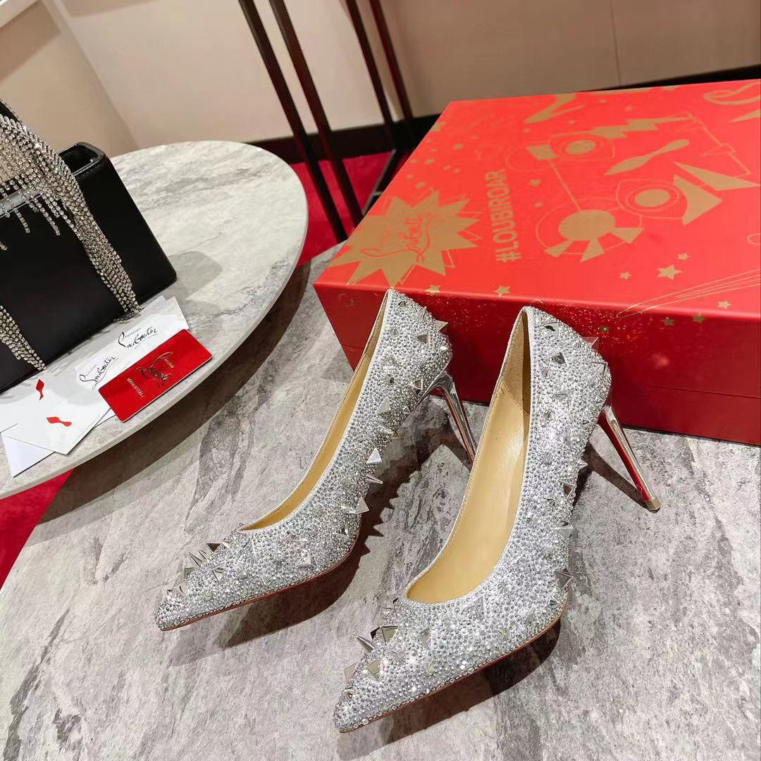 Christian Louboutin Stud Silver - DopestKickz