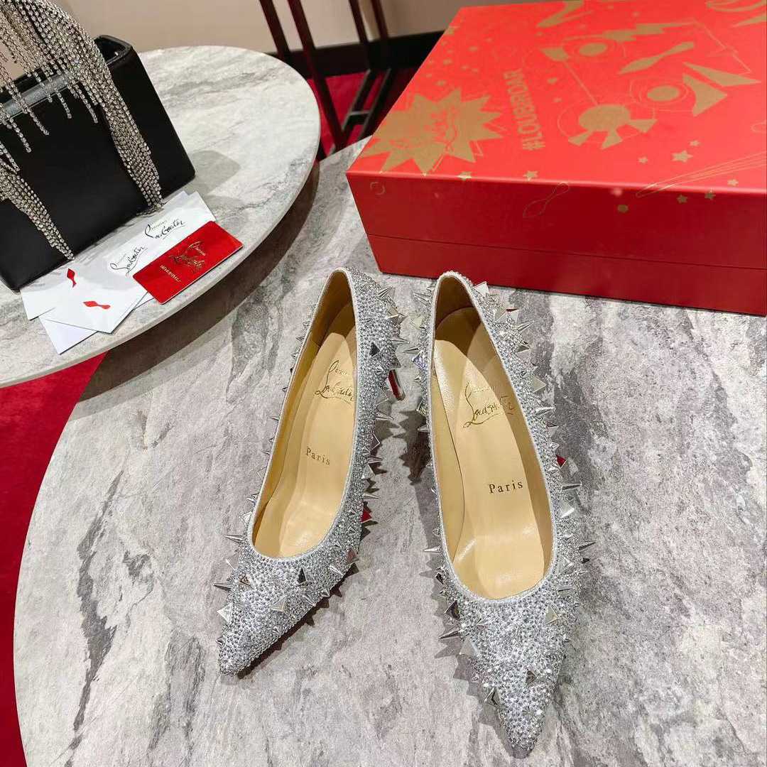 Christian Louboutin Stud Silver - DopestKickz