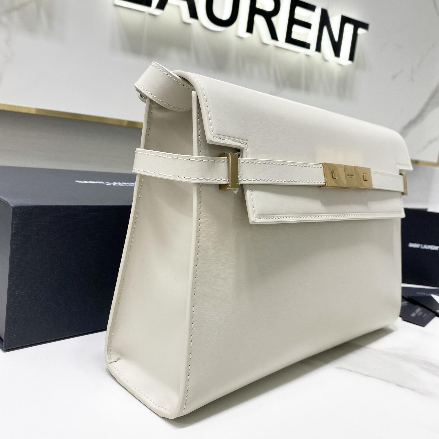 Saint Laurent Manhattan Shoulder Bag In Box Saint Laurent Leather - DopestKickz