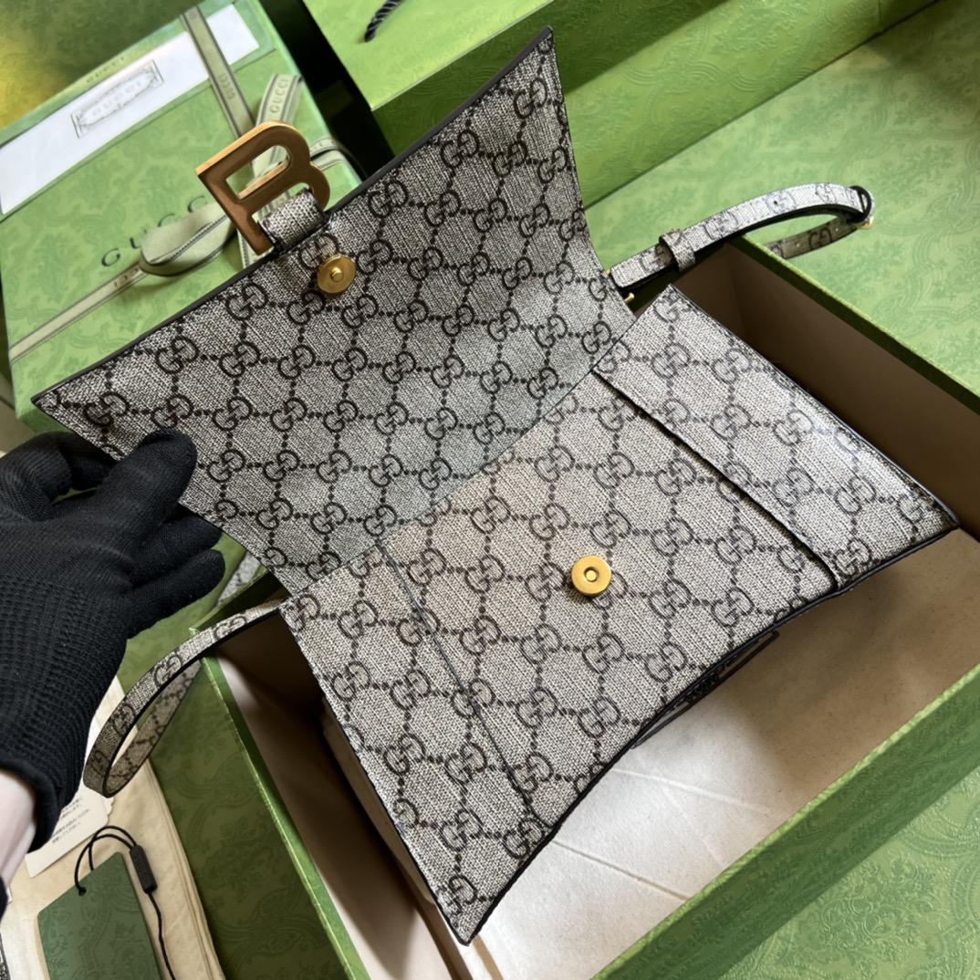 Gucci X Balenciaga The Hacker Project Small Hourglass Bag(22.5-14.5-10cm) - DopestKickz