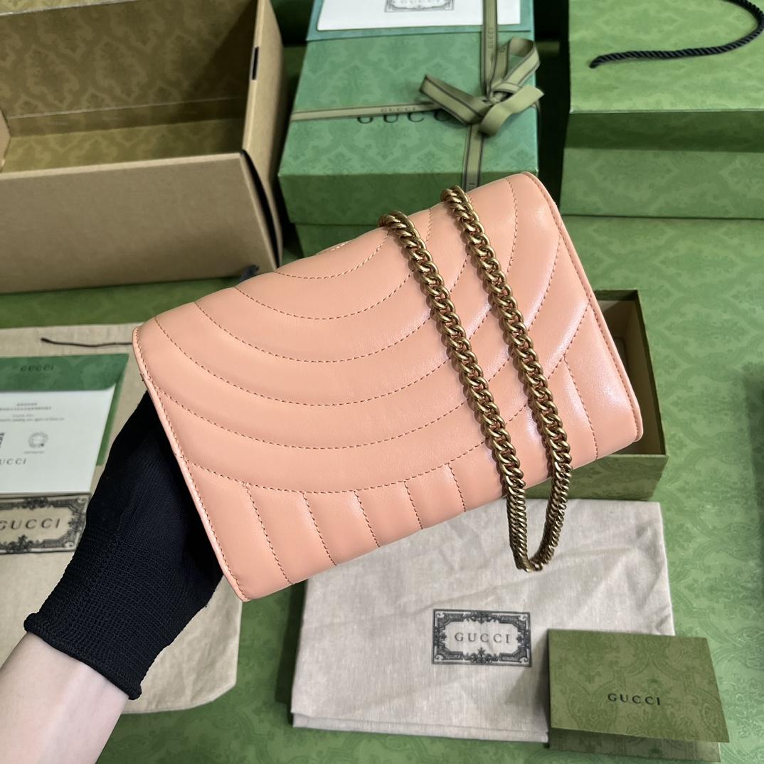 Gucci GG Marmont Matelassé Mini Bag(20-13-6cm)   - DopestKickz