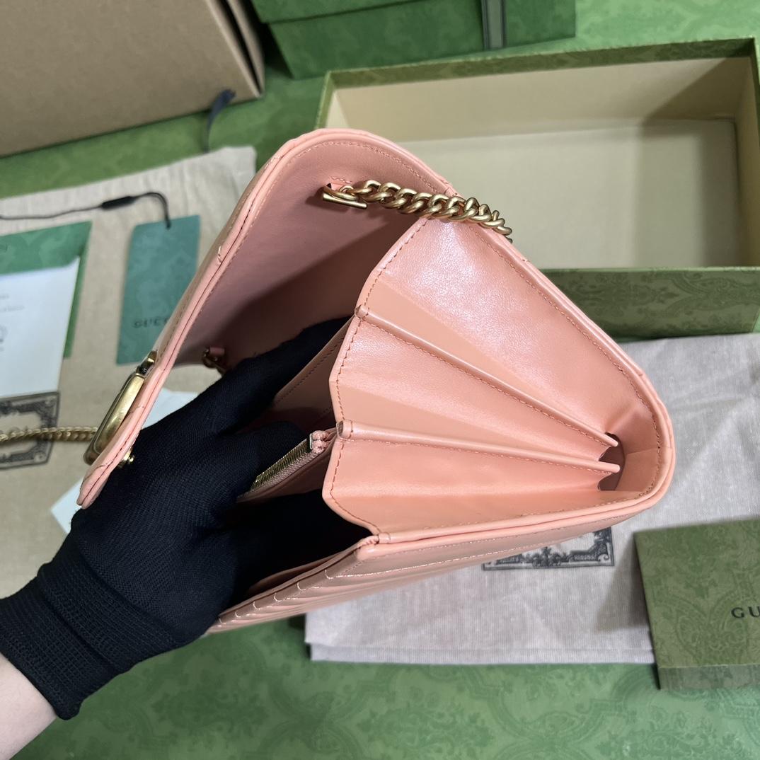 Gucci GG Marmont Matelassé Mini Bag(20-13-6cm)   - DopestKickz