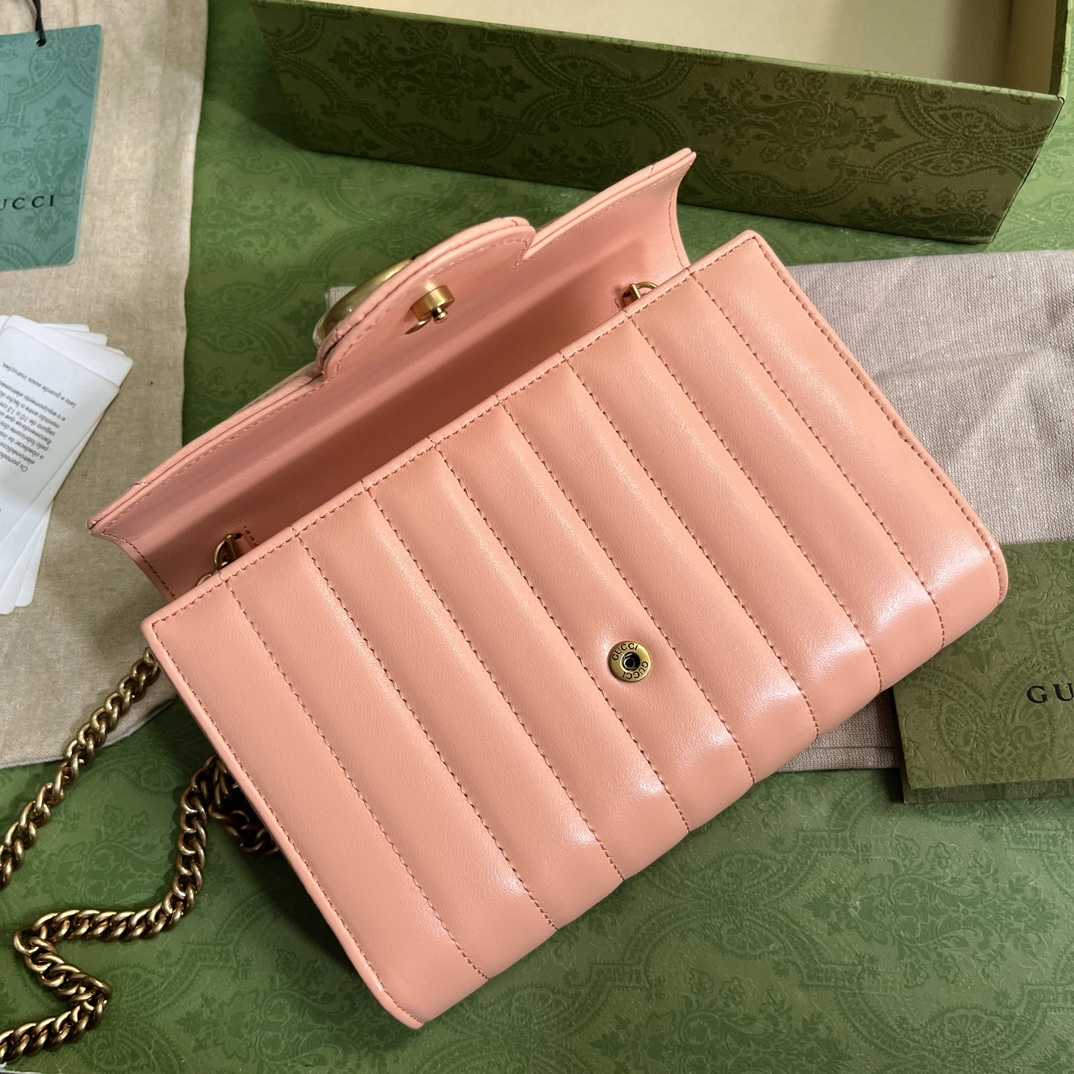 Gucci GG Marmont Matelassé Mini Bag(20-13-6cm)   - DopestKickz