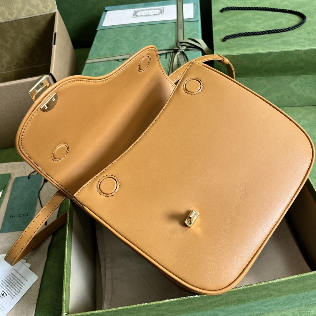 Gucci Equestrian Inspired Shoulder Bag(21-20-7cm)   - DopestKickz