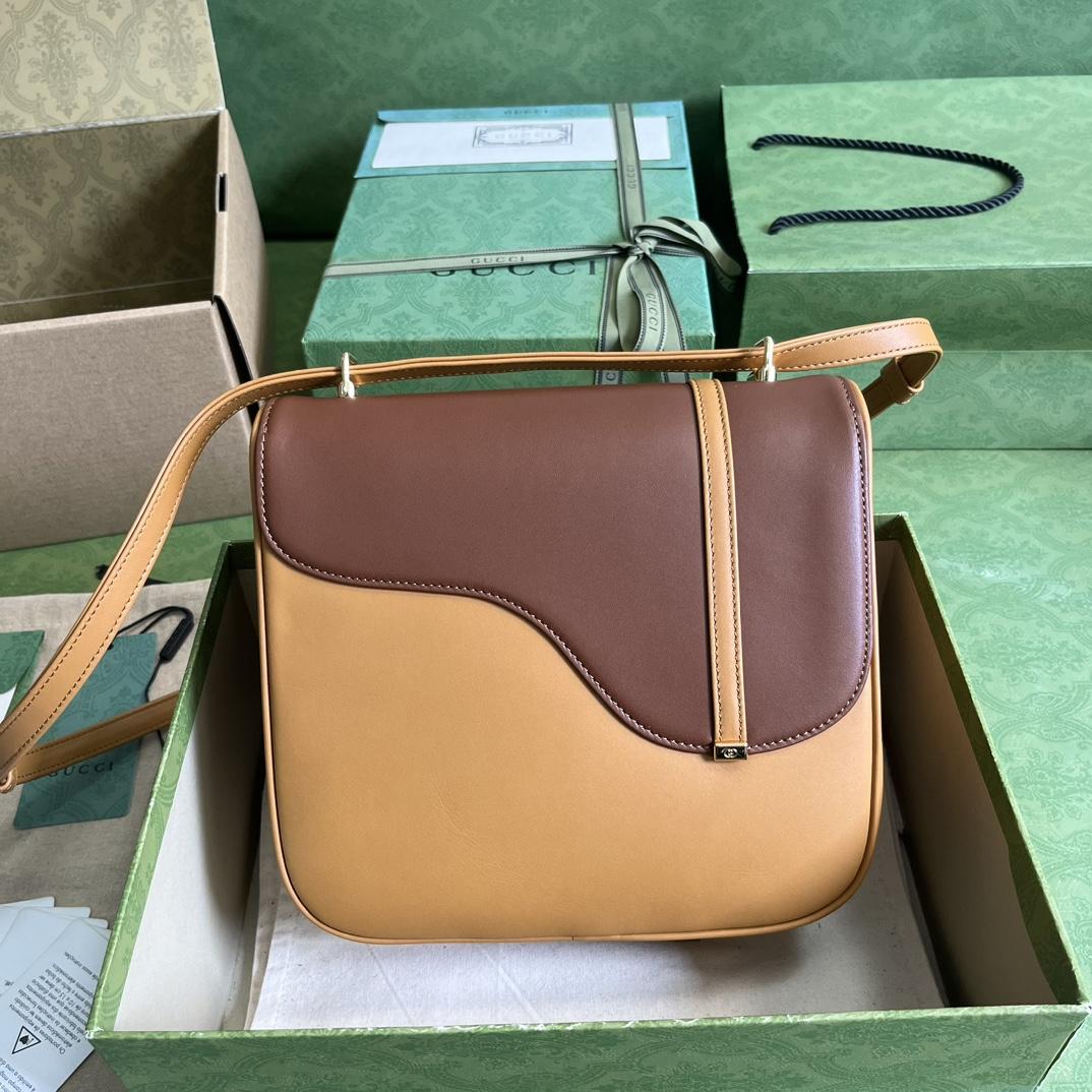 Gucci Equestrian Inspired Shoulder Bag(21-20-7cm)   - DopestKickz