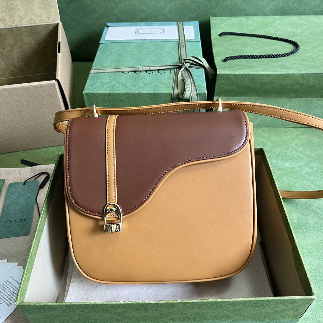 Gucci Equestrian Inspired Shoulder Bag(21-20-7cm)   - DopestKickz