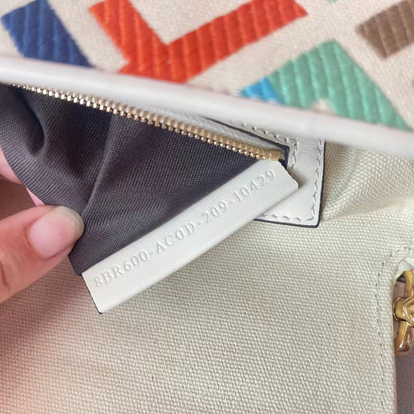 Fendi Baguette Multicolor Canvas Bag With FF Embroidery - DopestKickz