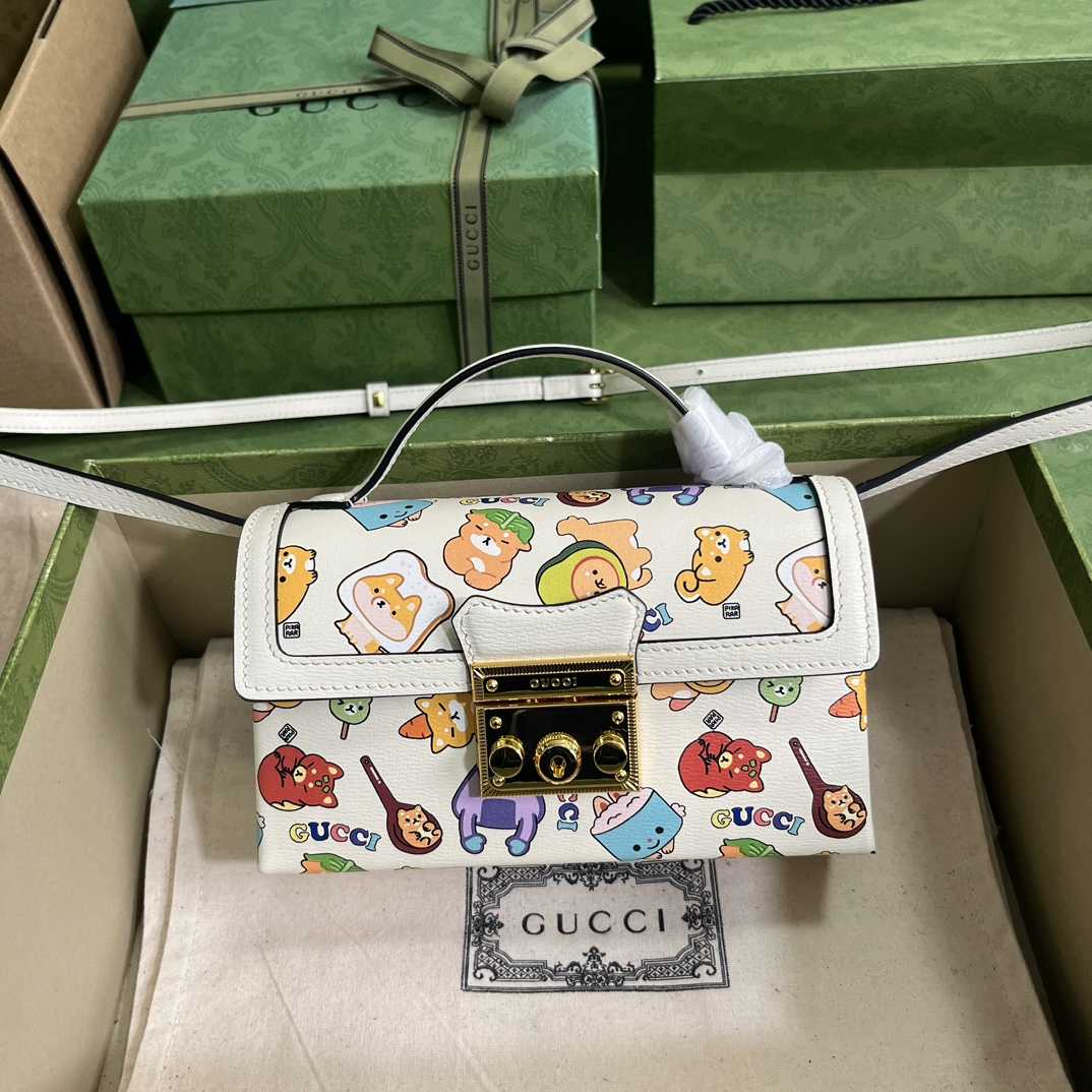 Gucci Padlock Gucci Animal Print Mini Bag(18-10-5cm) - DopestKickz