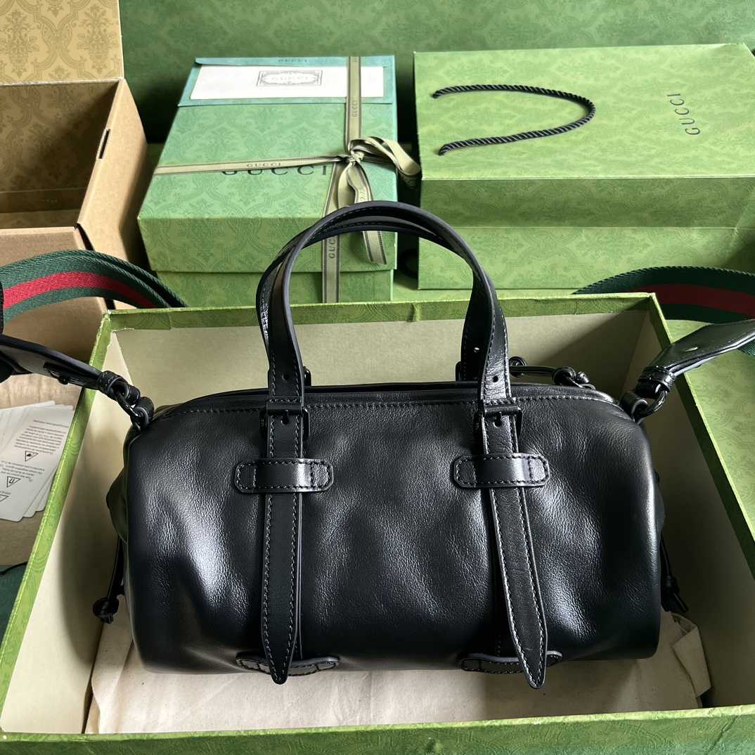 Gucci Small Duffle Bag With Tonal Double G(28.5-16-16cm) - DopestKickz