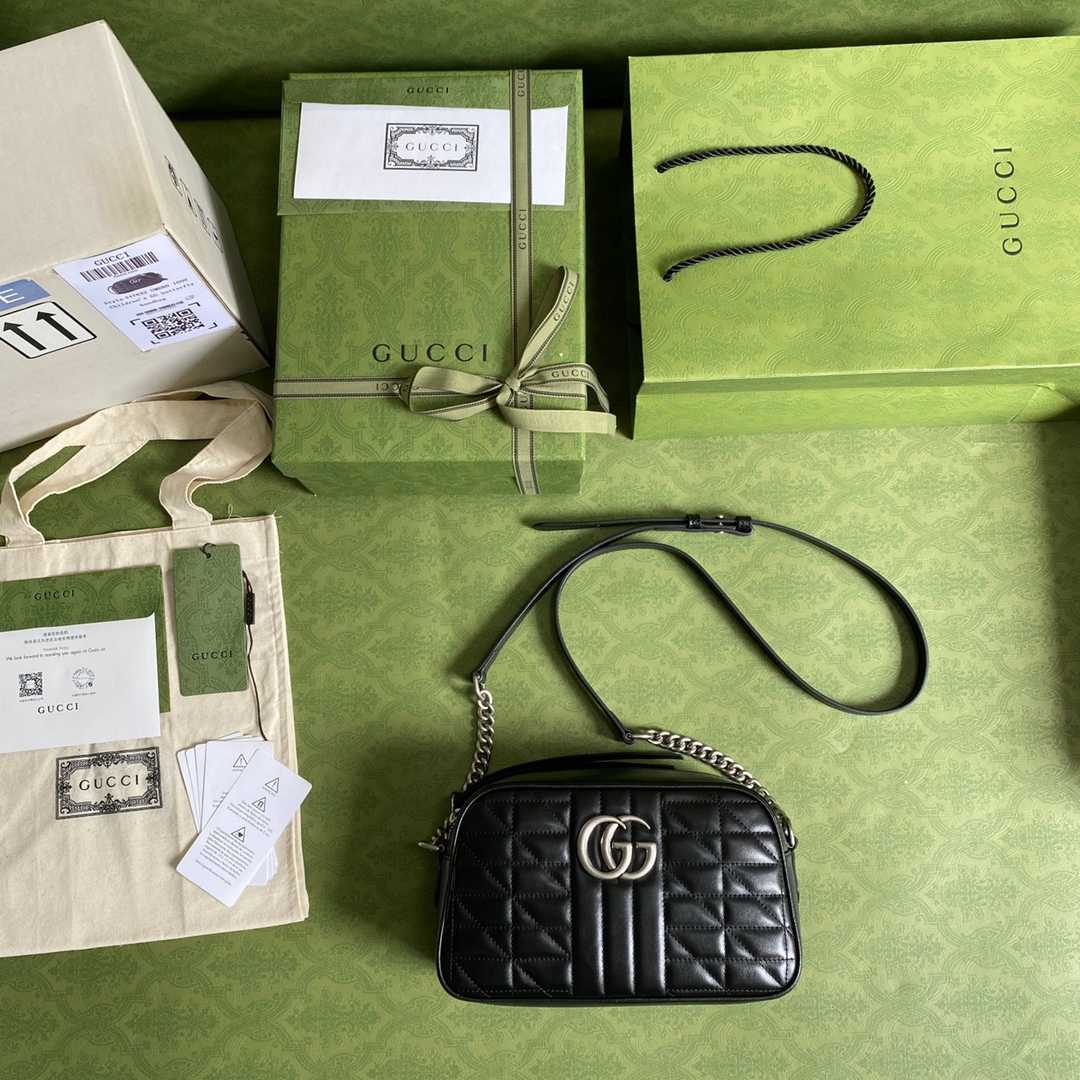 Gucci GG Marmont Small Shoulder Bag(24-12-7cm) - DopestKickz