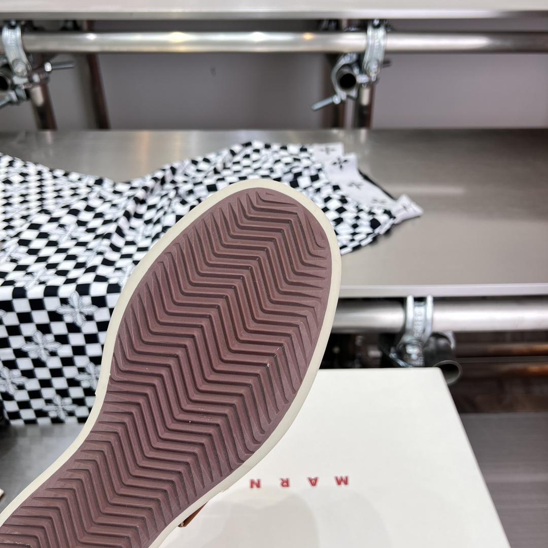 Marni Brown nappa leather mary jane sneaker - DopestKickz