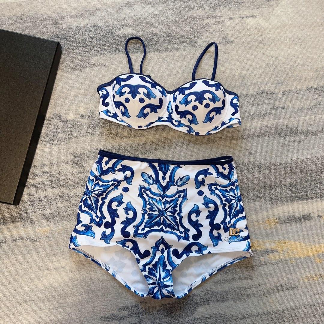 Dolce & Gabbana Majolica-print Balconette Bikini - DopestKickz