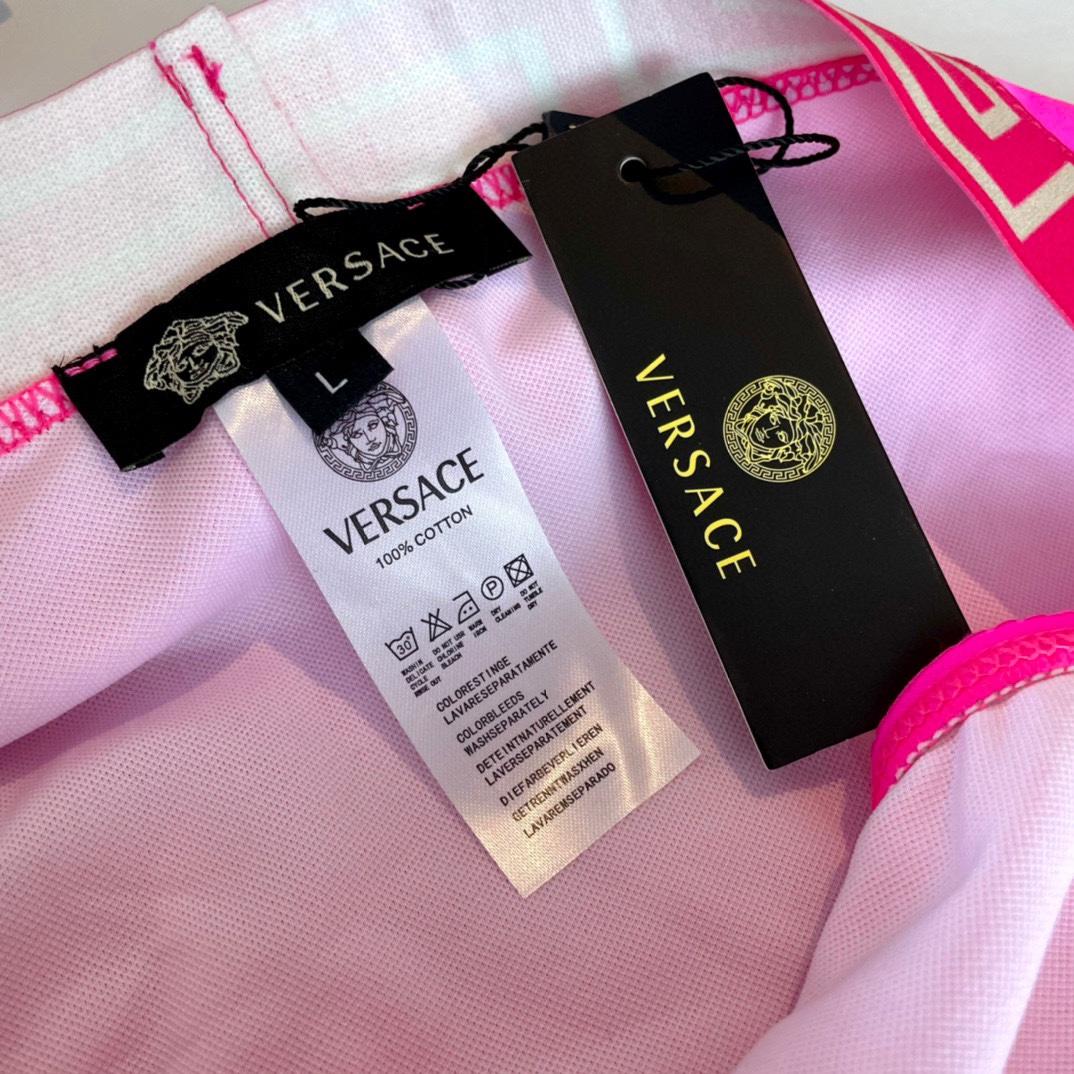 Versace Stretch Cotton Jersey Triangle Bra Top Suits For Women - DopestKickz