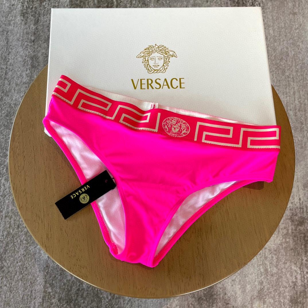 Versace Stretch Cotton Jersey Triangle Bra Top Suits For Women - DopestKickz