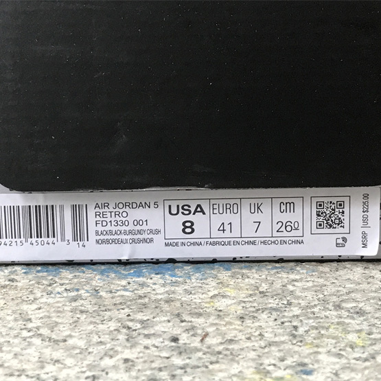 A Ma Maniére x Air Jordan 5 “Black” Sneakers      FD1330-001  - DopestKickz