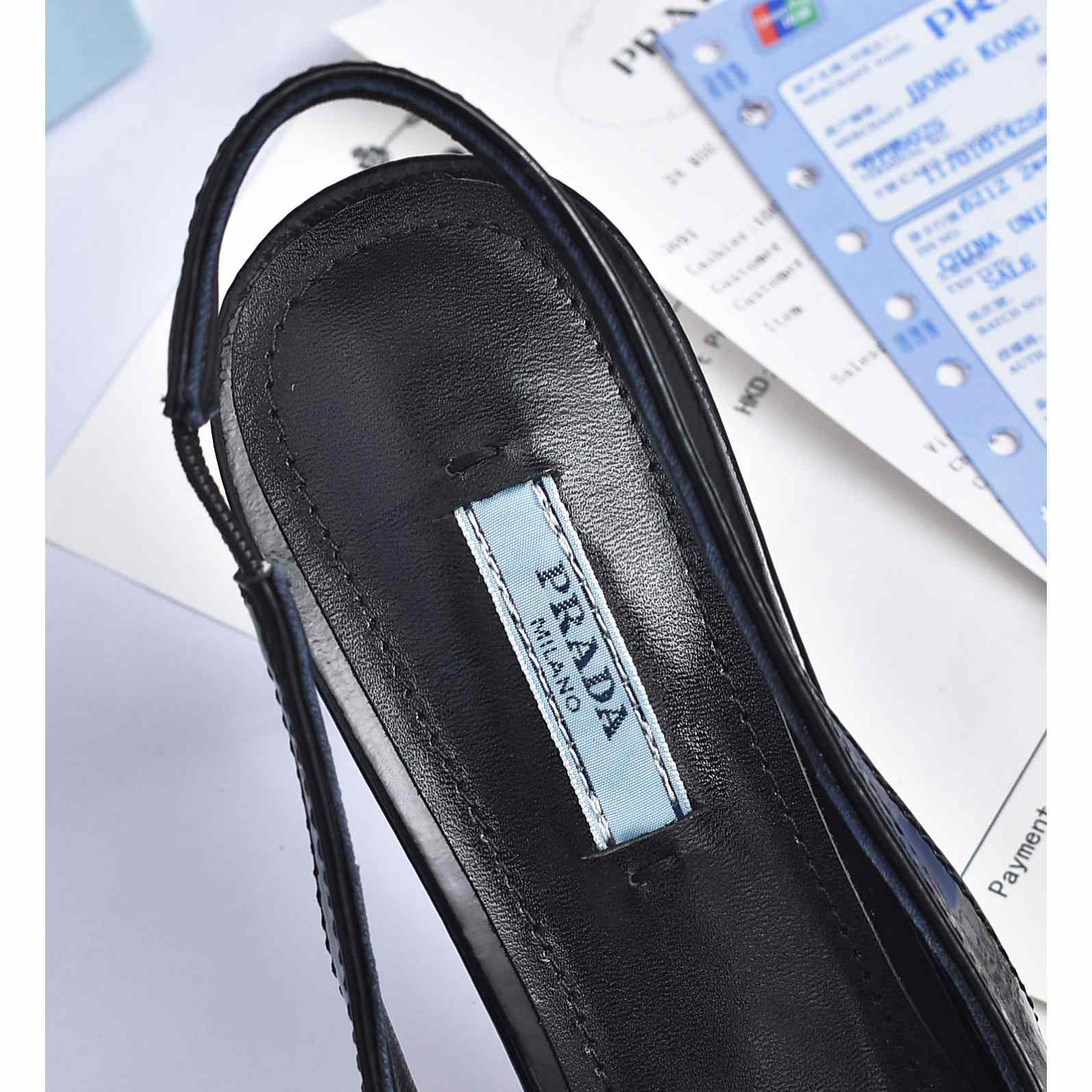 Prada Brushed Leather Slingback Pumps - DopestKickz