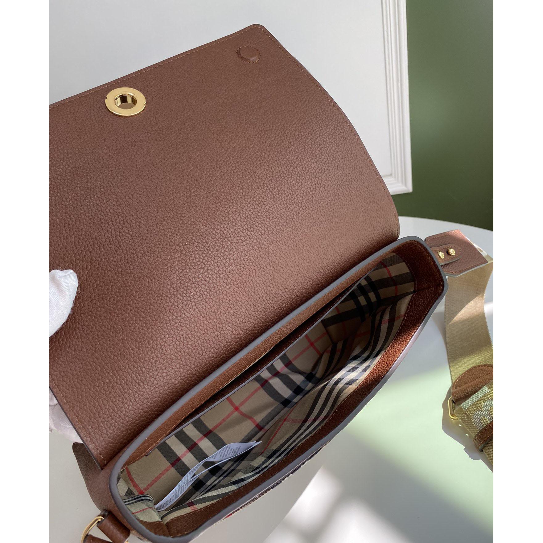 Burberry Vintage Check And Leather Note Crossbody Bag(25-18-8.5CM) - DopestKickz