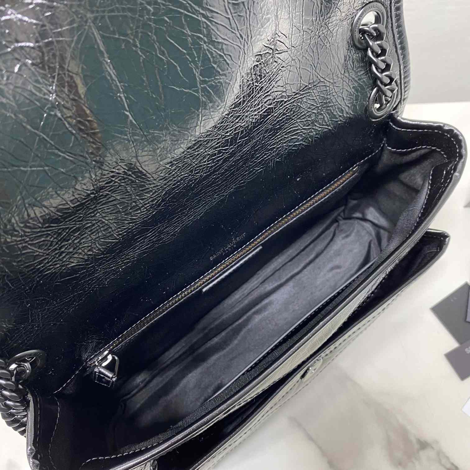 Saint Laurent Niki Medium Chain Bag In Crinkled Vintage Leather  - DopestKickz