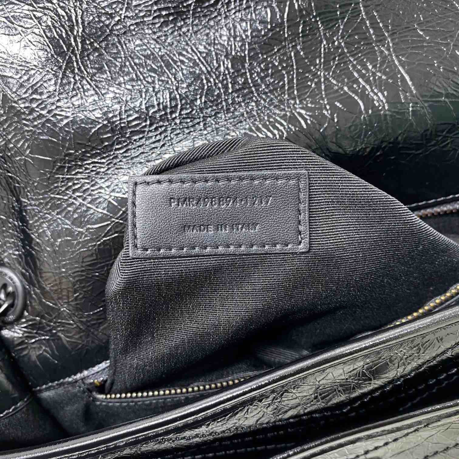 Saint Laurent Niki Medium Chain Bag In Crinkled Vintage Leather  - DopestKickz
