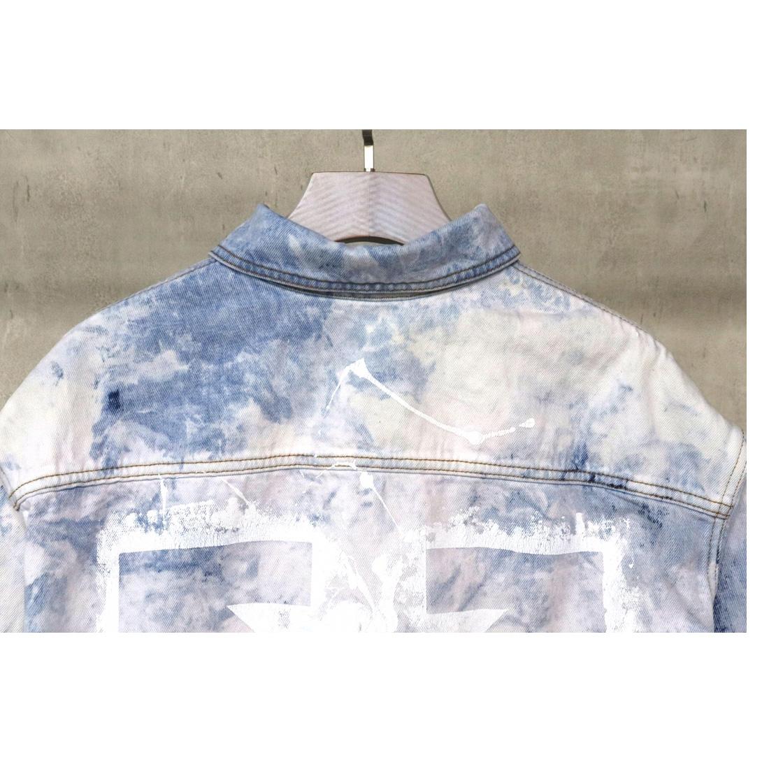 Off-White Men's Skater Heaven Denim Jacket - DopestKickz