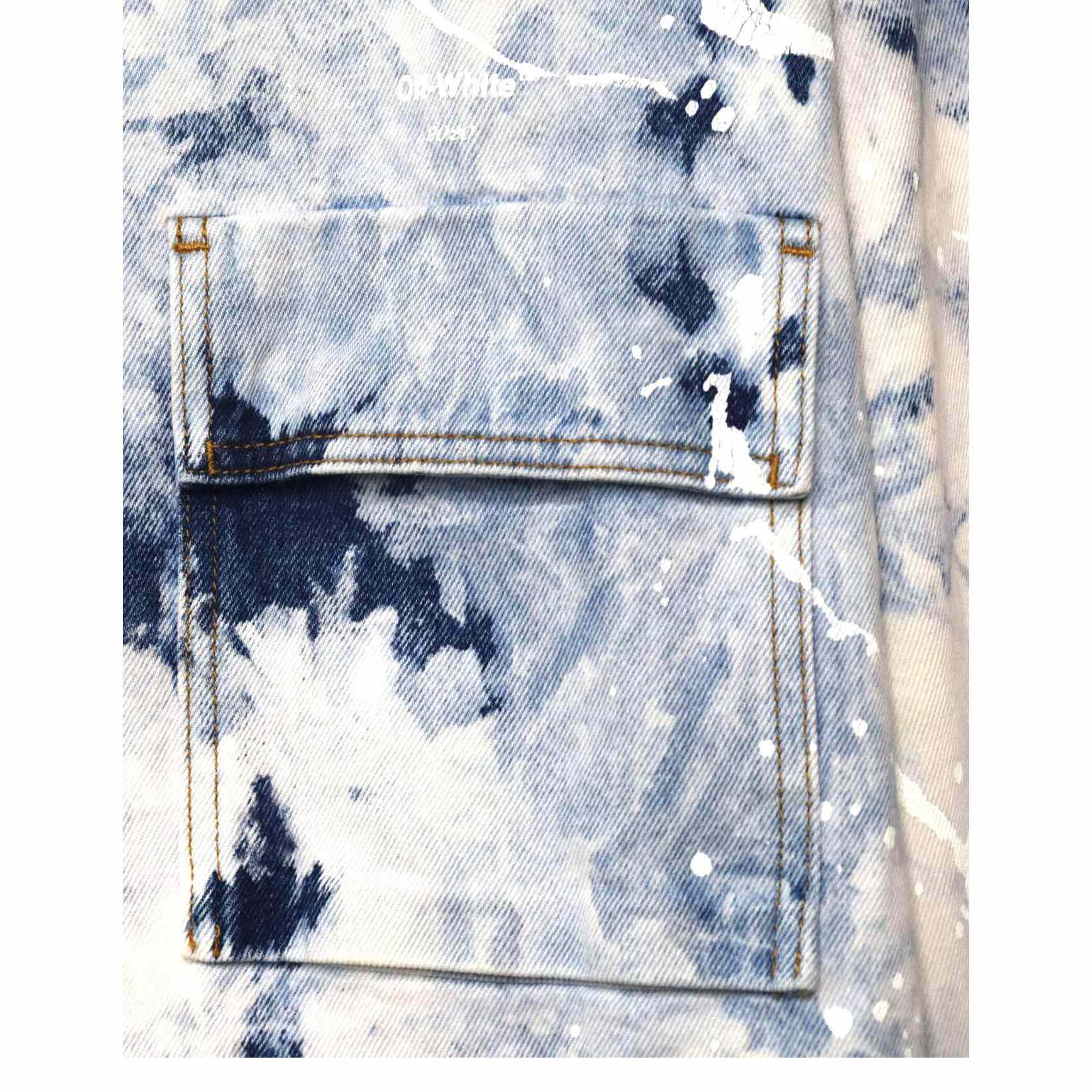 Off-White Men's Skater Heaven Denim Jacket - DopestKickz