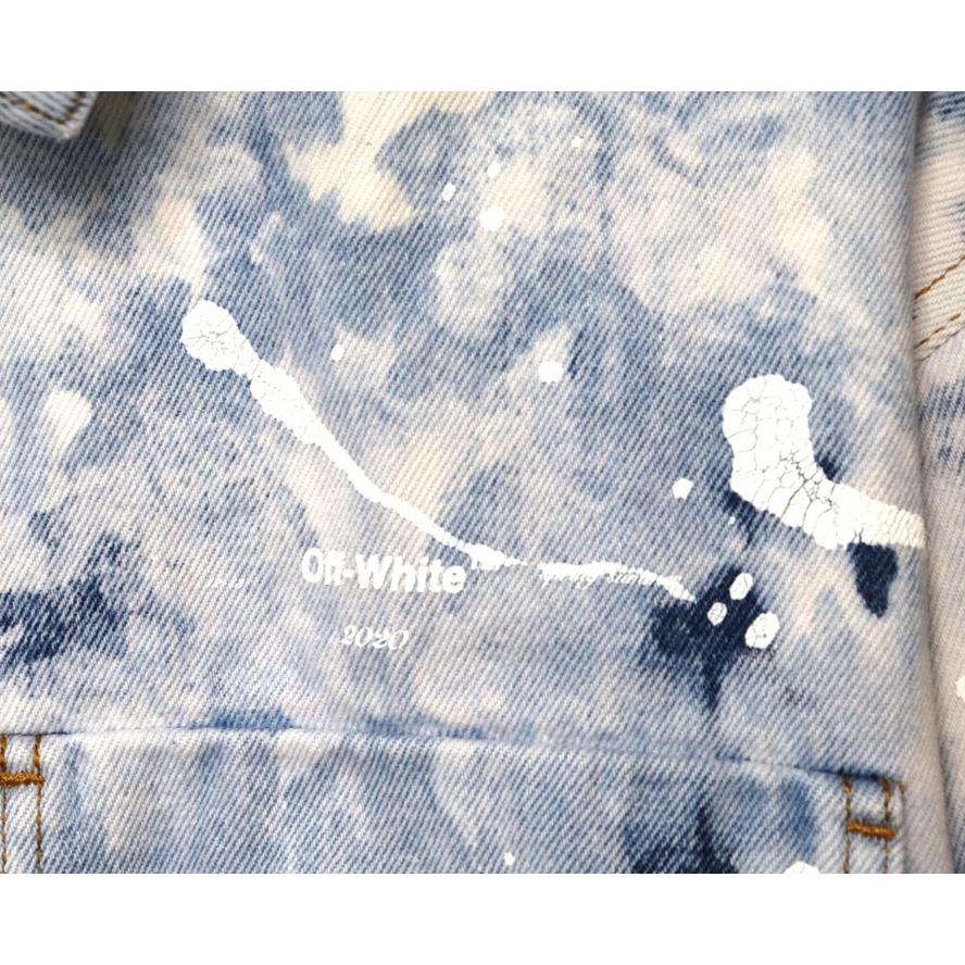 Off-White Men's Skater Heaven Denim Jacket - DopestKickz