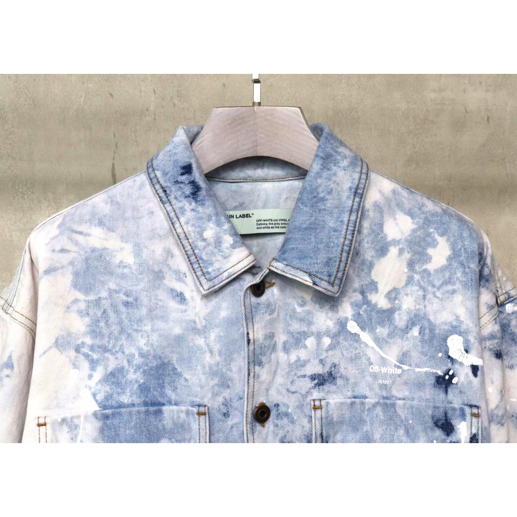 Off-White Men's Skater Heaven Denim Jacket - DopestKickz