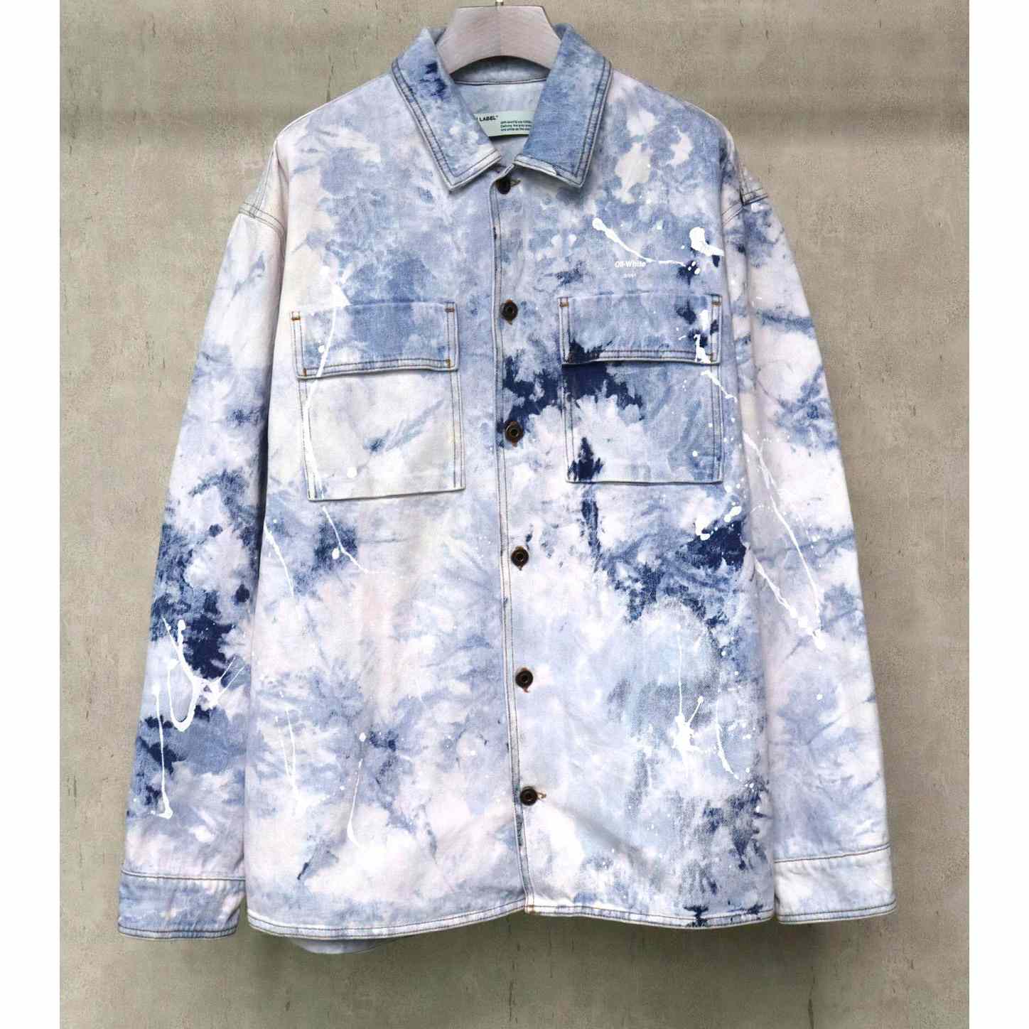 Off-White Men's Skater Heaven Denim Jacket - DopestKickz