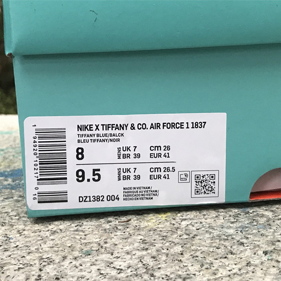 Nike x Tiffany & Co. Air Force 1 1837  Sneaker          DZ1382-004 - DopestKickz